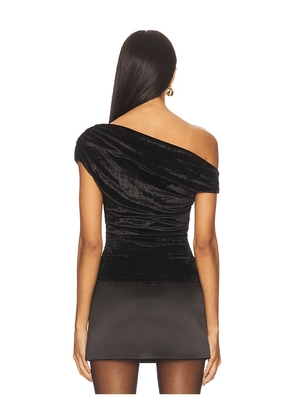 superdown Ruth Asymmetrical Top in Black. Size M. Also in XXS, XS, S.