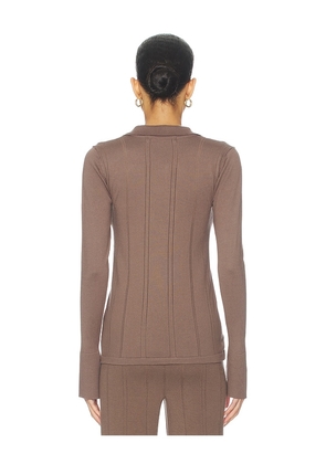 REMAIN Light Knit Cardigan in Brown. Size M. Also in XS, S.