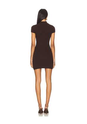 SAU LEE Denali Dress in Brown. Size L. Also in XS, S, M.