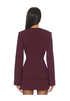SEROYA Susanna Blazer in Wine. Size M. Also in L, S, XS.