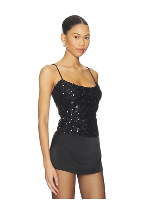 Runaway The Label Nessa Sequin Top in Black. Size M. Also in XS, S, L, XL.