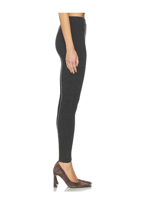 SEROYA Mish Knit Legging in Charcoal. Size M. Also in L, S.