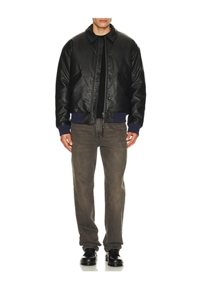 Scotch & Soda Faux Leather Puffer Jacket in Black. Size M. Also in S, L.