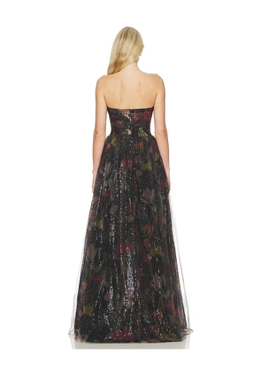 AFEW Rahul Mishra Rahul Mishra Plantopia Gown in Black. Size M. Also in L, S, XL, XS.