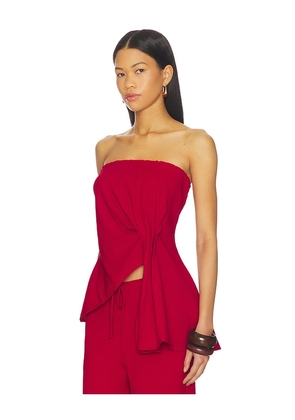 SOVERE Aine Top in Red. Size M. Also in XS, L.