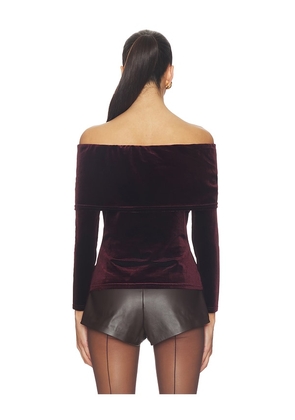 Steve Madden Lici Top in Burgundy. Size M. Also in XS, S, XL.