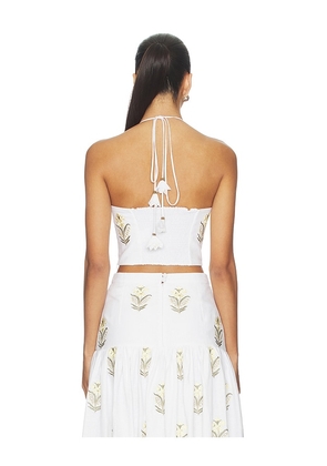 Rosewater House Gilda Bustier in White. Size XS/S. Also in M/L.