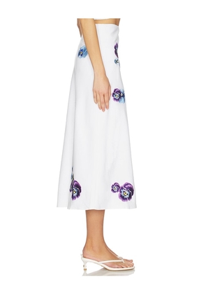 Rosewater House Mina Skirt in White. Size M. Also in S.