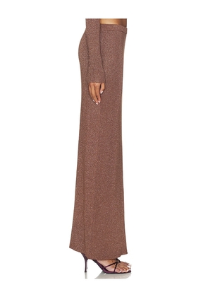 SNDYS Rumer Knit Maxi Skirt in Chocolate. Size M. Also in L, S, XL, XS.
