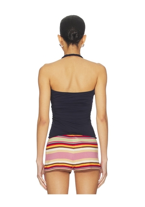 SNDYS Ash Tank Top in Navy. Size M. Also in XL, XS.