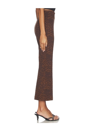 Rag & Bone Irina Ponte Jacquard Kick Flare in Brown. Size S. Also in M, XS.