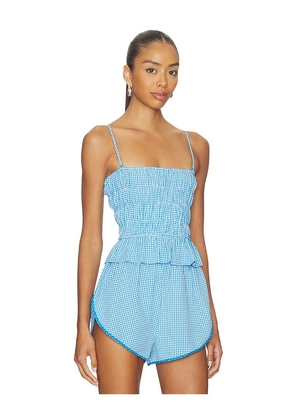 Solid & Striped The Delilah Top in Blue. Size M. Also in L, XL.