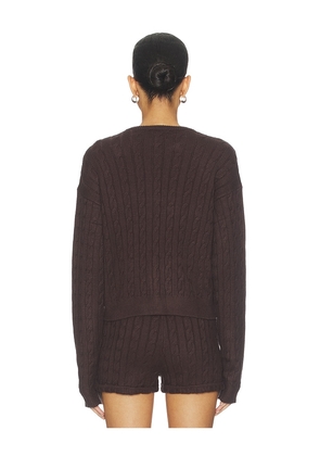 Show Me Your Mumu x REVOLVE Throw On Cardigan in Brown. Size M. Also in XS, S, L, XL, XXL.
