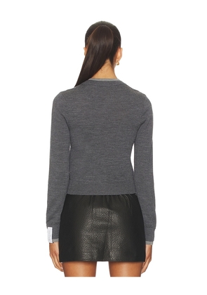 ROKH Layered Cardigan in Grey. Size M. Also in XS, S, L.