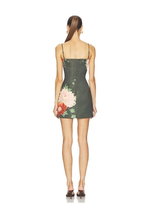 SAU LEE Piper Dress in Dark Green. Size 12. Also in 00, 4, 6.