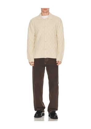 SAMSOE SAMSOE Sabrodie Long Sleeve Shirt in Cream. Size M. Also in L.