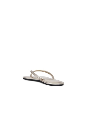 St. Agni Thong Detail Slide in Metallic Gold. Size 37. Also in 36, 38, 39.