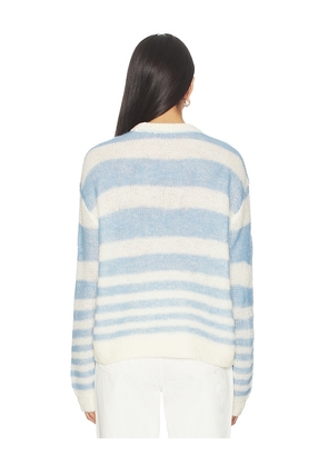 PISTOLA Moa Striped Bubble Sweater in Blue,White. Size L. Also in XS, S, M.