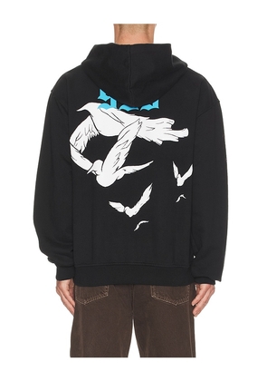 Revenge Dove Hoodie in Black. Size M. Also in S.