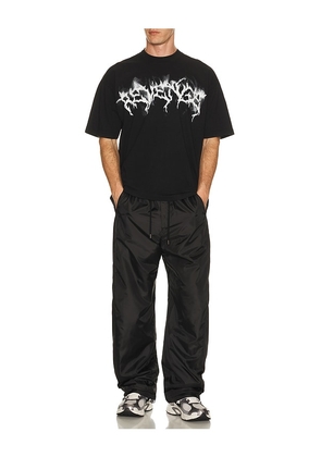 Revenge Smoke Lightning Tee in Black. Size L. Also in S, M.