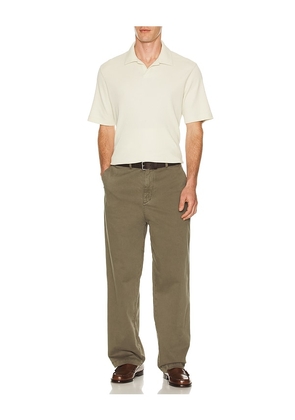 Theory Soft Waffle Short Sleeve Polo in Beige. Size S. Also in XXL/2X.