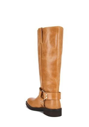Tony Bianco Biker Boot in Cognac. Size 5. Also in 6, 7, 8, 9.
