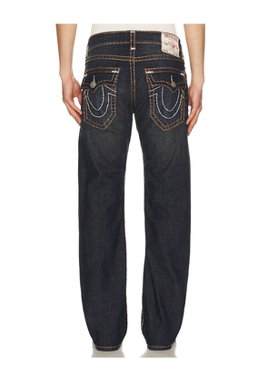 True Religion Billy Super T Flap Denim Pant in Blue. Size 32. Also in 30, 33, 36.