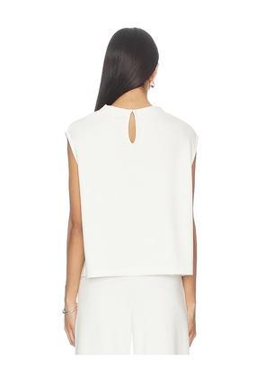 Ripley Rader Scuba Cowl Neck Top in White. Size L. Also in S, XS, M.
