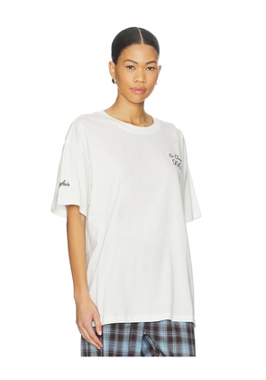 The Mayfair Group On Cloud Nine Oversized Tee in White. Size S/M. Also in M/L.