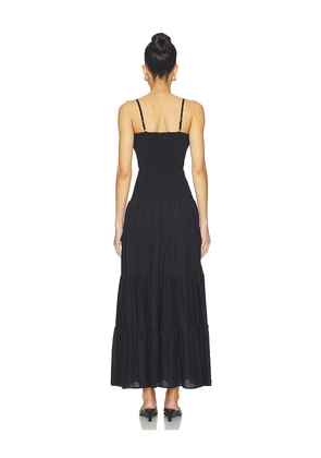 PEIXOTO Clementine Maxi Dress in Black. Size M. Also in S.