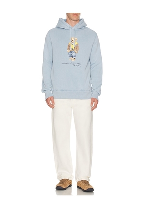 Polo Ralph Lauren Fleece Resin Washed Heritage Bear Hoodie in Navy. Size M. Also in XL/1X.