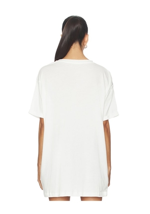 The Laundry Room Paris Fr Smu Oversized Tee in White. Size M. Also in S, XS, L.