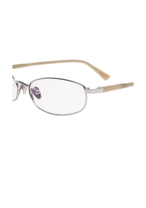 SHEVOKE Sumi Sunglasses in Metallic Silver.