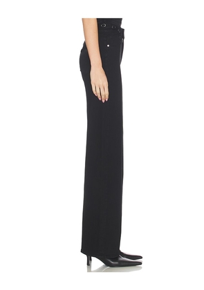 PAIGE Sasha Jeans With Waistband Buckles in Black. Size 25. Also in 27, 29, 32, 33, 34.