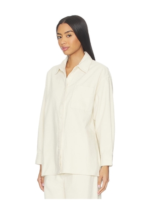 Rue Sophie Roy Cord Shirt in Cream. Size M. Also in S, L.