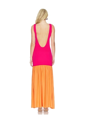 Solid & Striped The Camila Dress in Fuchsia,Orange. Size M. Also in S.