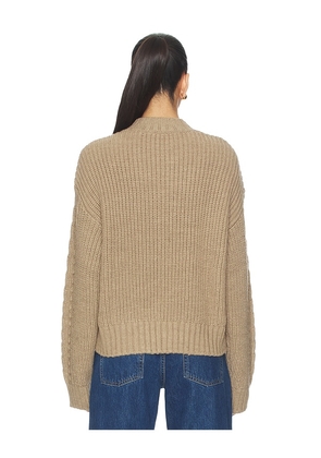 Tularosa Zolene Mock Neck Sweater in Taupe. Size M. Also in XS, S, L.