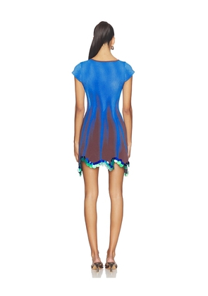 PH5 Tina Mini Dress With Sequins in Royal,Brown. Size M. Also in XS, S, XL.