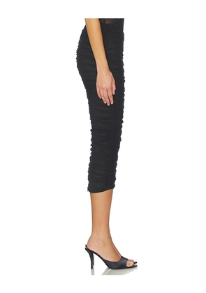 SEROYA Auralee Mesh Skirt in Black. Size S. Also in XXS, XS, M.