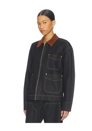 SLVRLAKE Casey Square Worker Jacket in Black. Size M. Also in S.