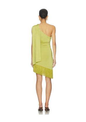 superdown Demi Fringe Dress in Green. Size M. Also in XXS, XS.
