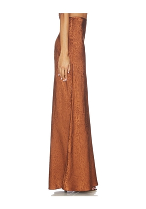 Prabal Gurung Bias Midi Skirt in Brown. Size 6. Also in 4.