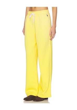 Polo Ralph Lauren Arctic Fleece Sweatpant in Yellow. Size M. Also in XXS, XS, L.
