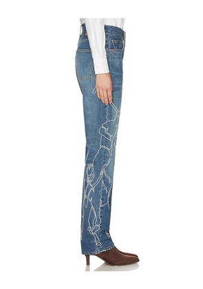 Polo Ralph Lauren Rigid Denim Straight Leg in Blue. Size 25. Also in 28, 29.