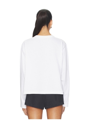 Polo Ralph Lauren Jersey Crop Long Sleeve T-shirt in White. Size M. Also in XS.