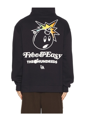 The Hundreds x Free And Easy Adam Bomb Hoodie in Navy. Size M. Also in S, L.