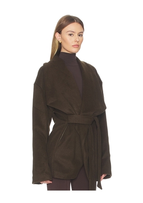 SNDYS Tiarne Wool Jacket in Chocolate. Size M. Also in L, XL, XS.