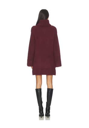 SNDYS Winnie Mini Dress in Burgundy. Size M. Also in S, XXS, XS, L.