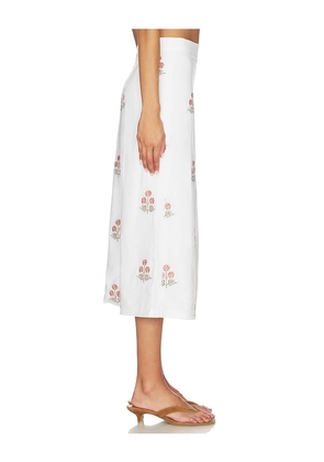 Rosewater House Yalda Skirt in White. Size M. Also in S.
