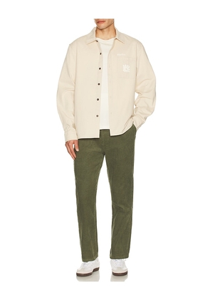 Rhythm Kinetic Long Sleeve Shirt in White. Size M. Also in S, L.